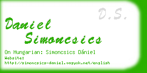 daniel simoncsics business card