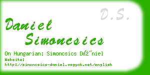 daniel simoncsics business card